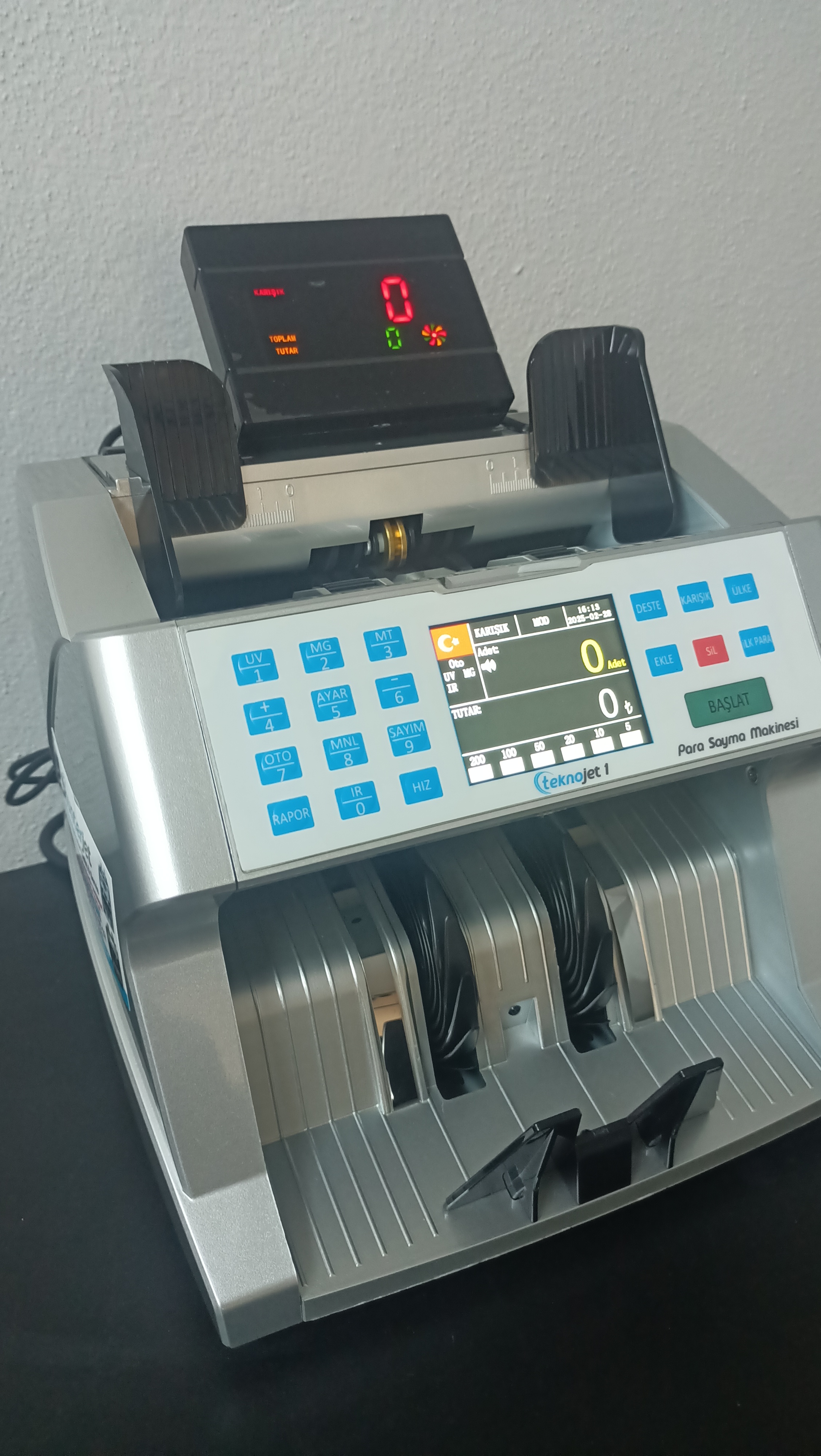 TEKNOJET 1 KARIŞIK PARA SAYMA MAKİNESİ