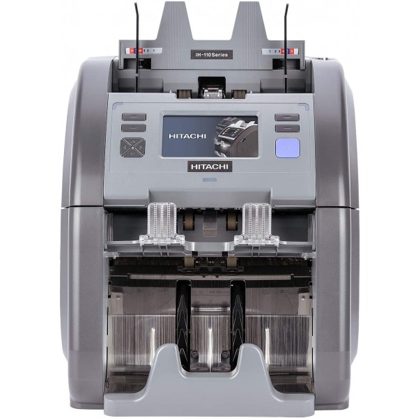 Hitachi I-Hunter IH-110  FİTNES'lı  İki Katlı, 20 Ülke Kombinasyonlu Para sayma makinesi